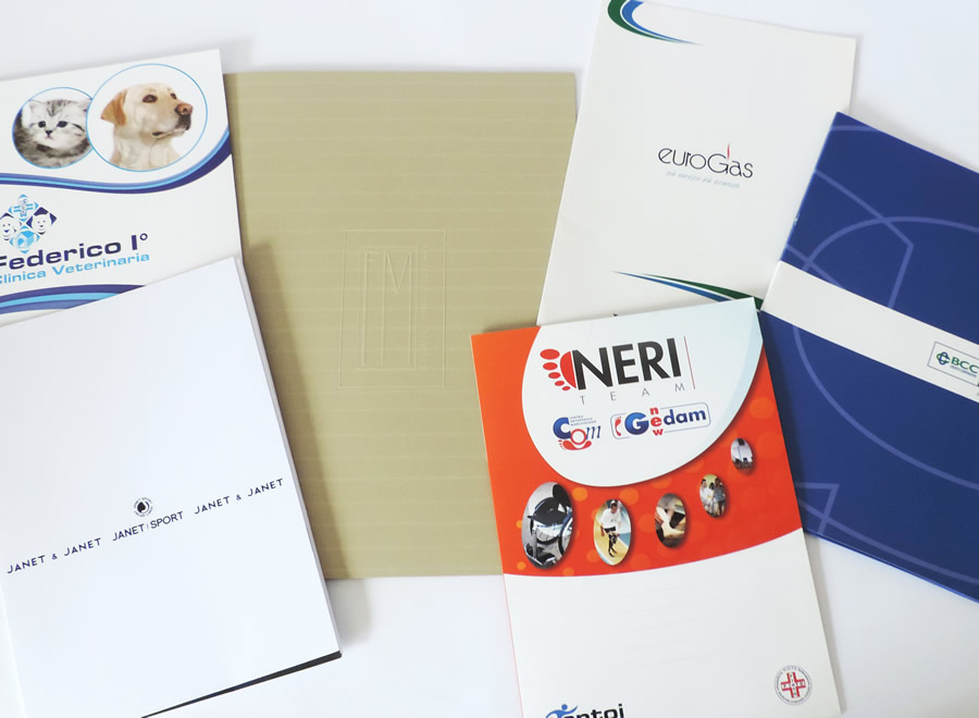 cartelline portadocumenti stampate