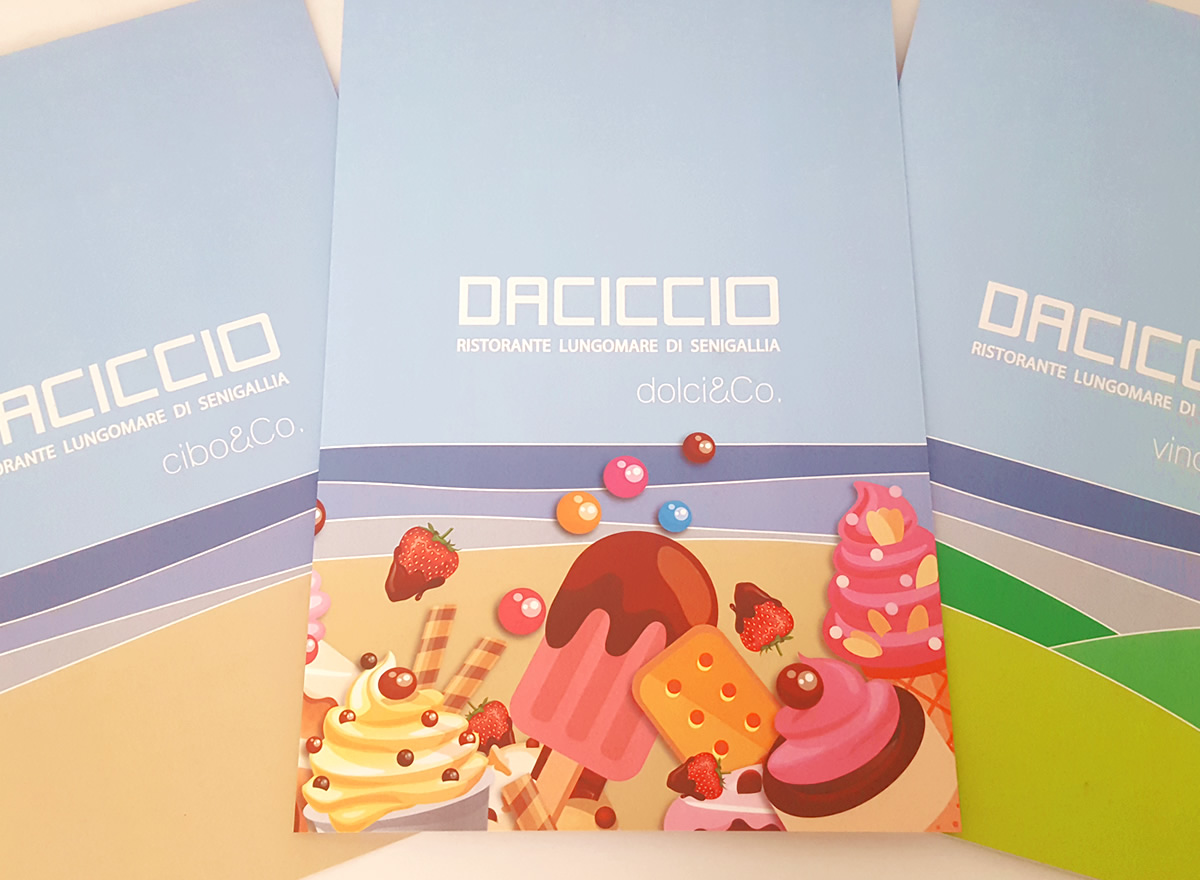 menu e listini stampati per ristoranti